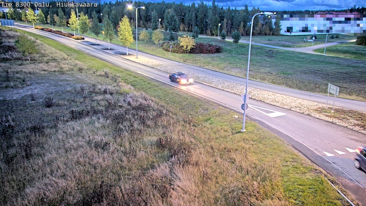 Weather Camera Image väg 8300 Oulu Hiukkavaara, Oulu, Pohjois-Pohjanmaa