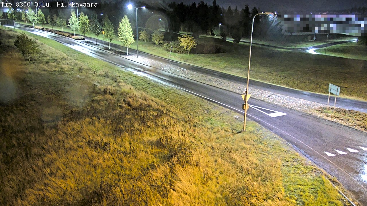 Weather Camera Image väg 8300 Oulu Hiukkavaara, Oulu, Pohjois-Pohjanmaa