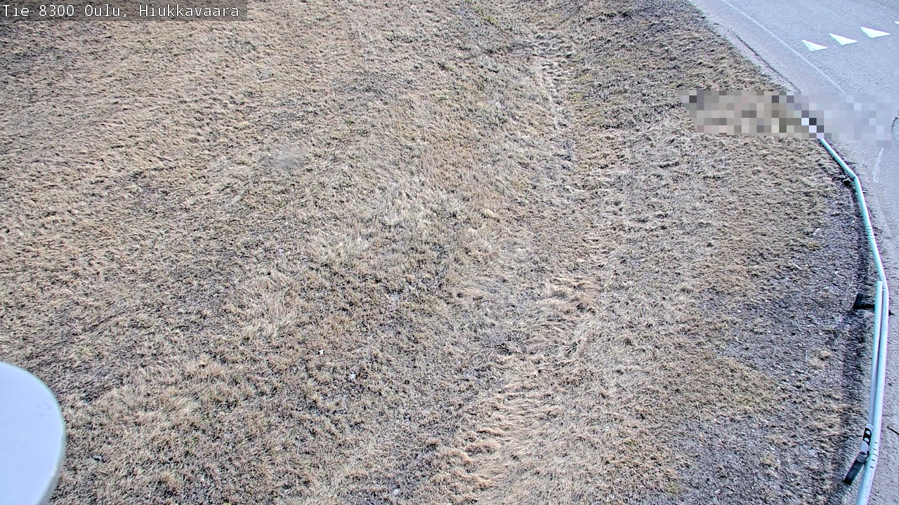 Weather Camera Image väg 8300 Oulu Hiukkavaara, Oulu, Pohjois-Pohjanmaa