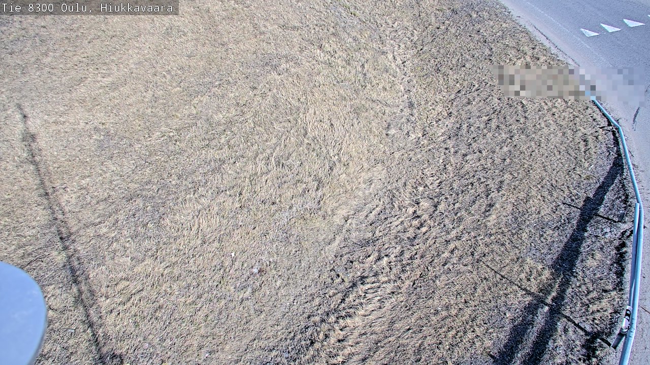Weather Camera Image väg 8300 Oulu Hiukkavaara, Oulu, Pohjois-Pohjanmaa