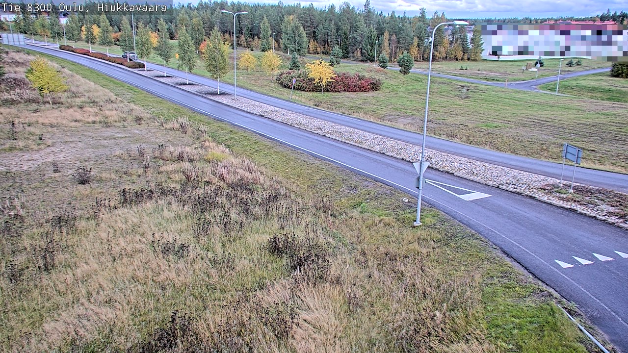 Weather Camera Image väg 8300 Oulu Hiukkavaara, Oulu, Pohjois-Pohjanmaa