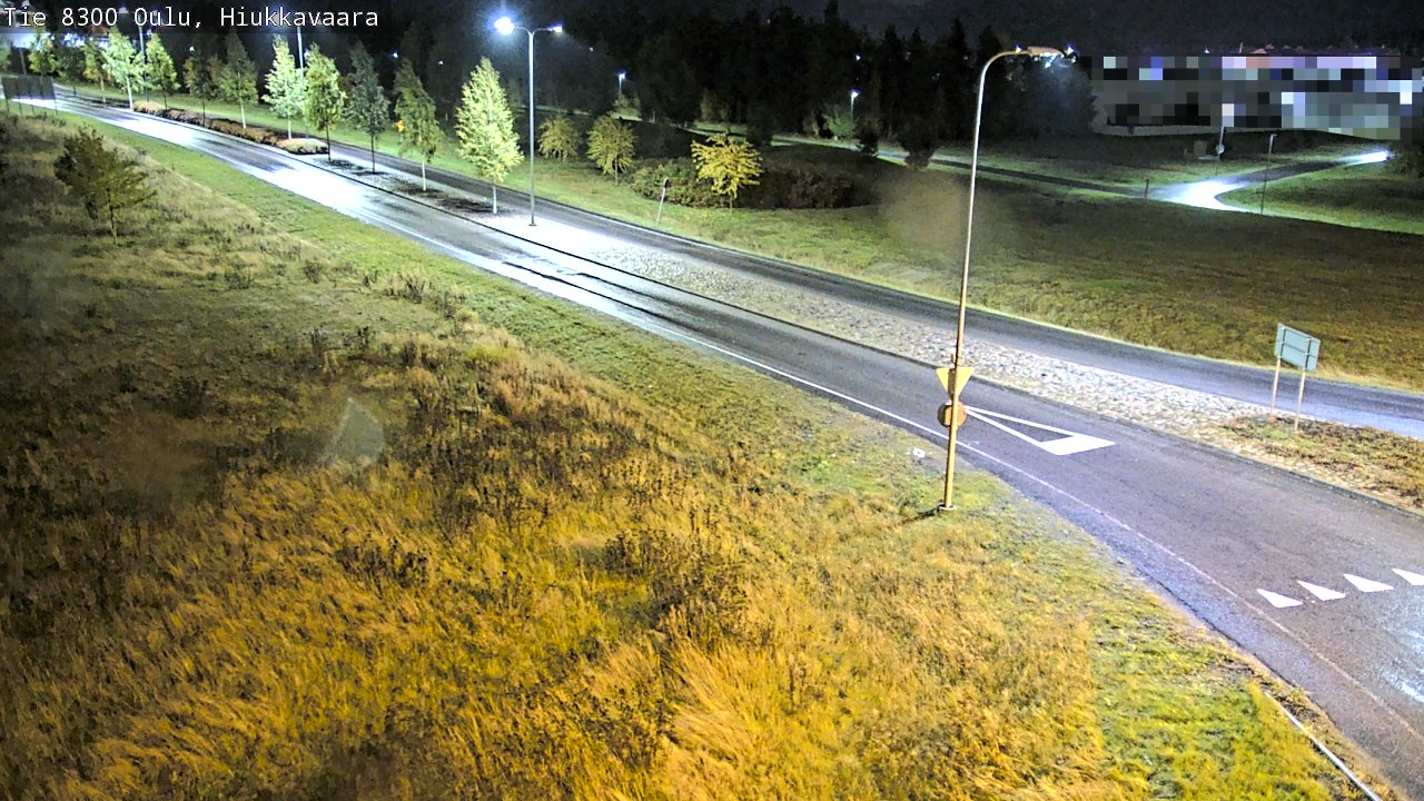 Weather Camera Image väg 8300 Oulu Hiukkavaara, Oulu, Pohjois-Pohjanmaa