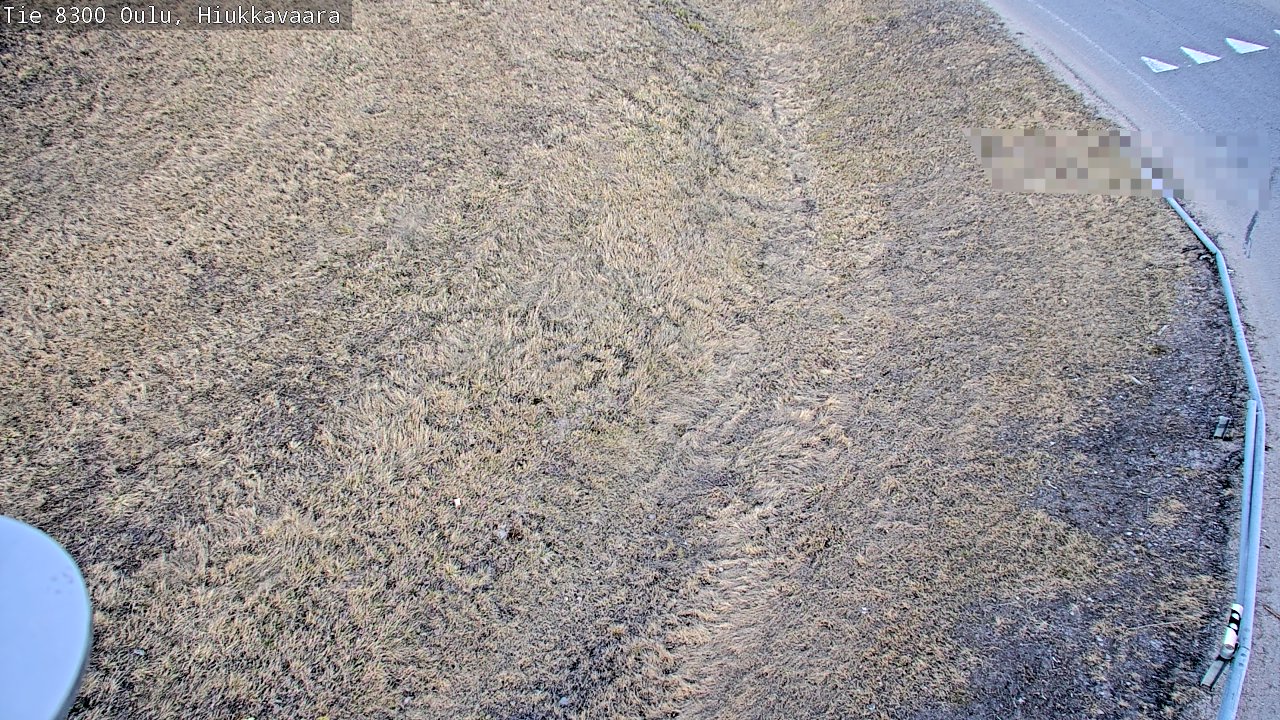 Weather Camera Image väg 8300 Oulu Hiukkavaara, Oulu, Pohjois-Pohjanmaa