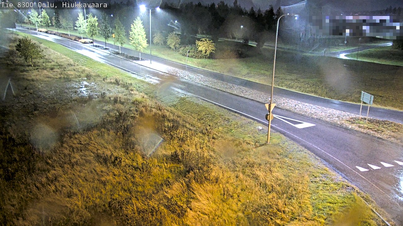 Weather Camera Image väg 8300 Oulu Hiukkavaara, Oulu, Pohjois-Pohjanmaa