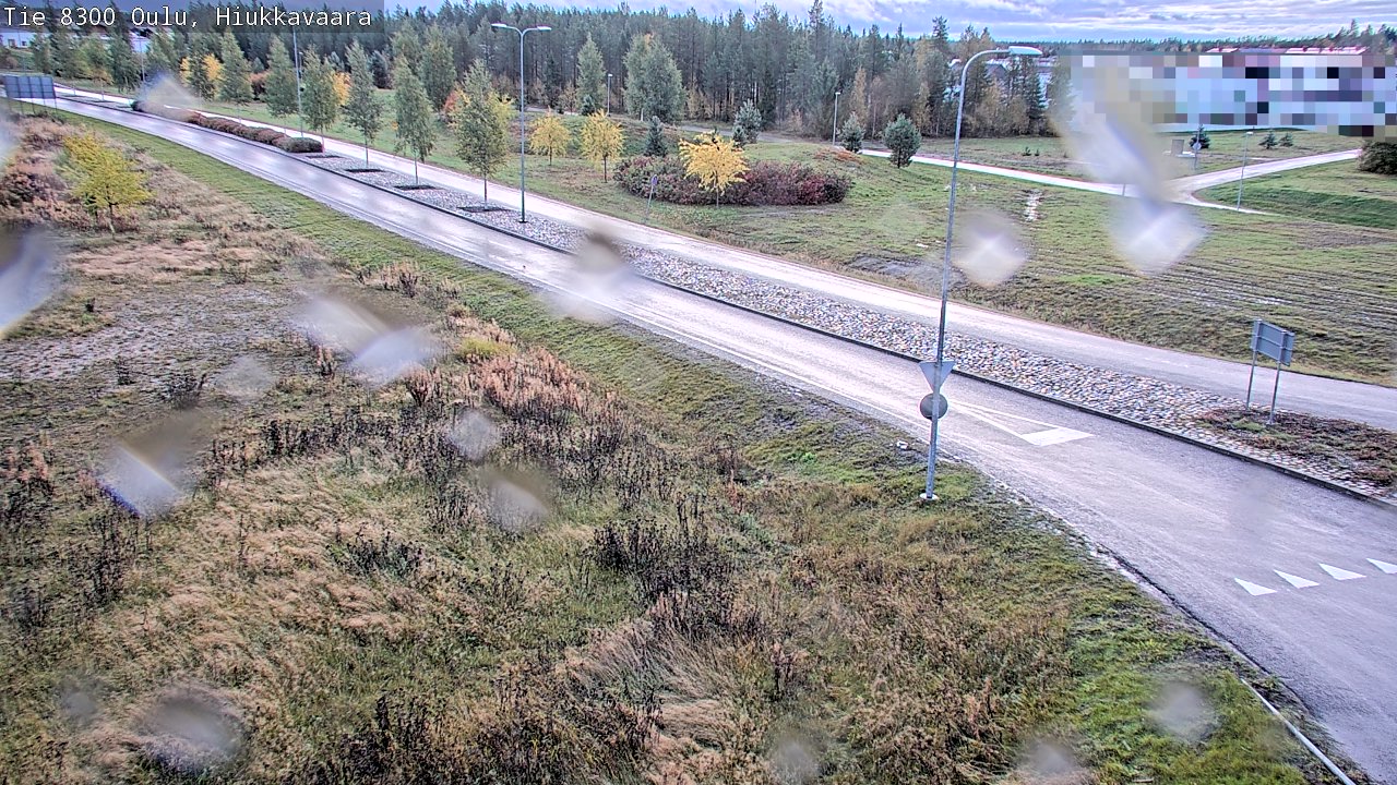 Weather Camera Image väg 8300 Oulu Hiukkavaara, Oulu, Pohjois-Pohjanmaa