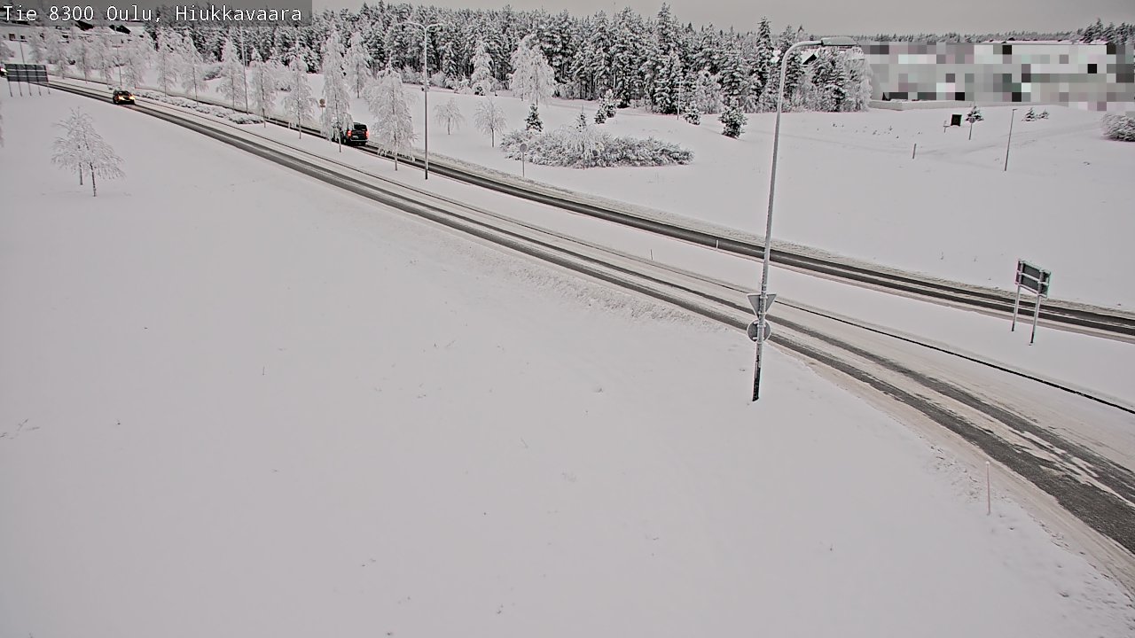 Kelikamerat Kuva tie 8300 Oulu Hiukkavaara, Oulu, Pohjois-Pohjanmaa