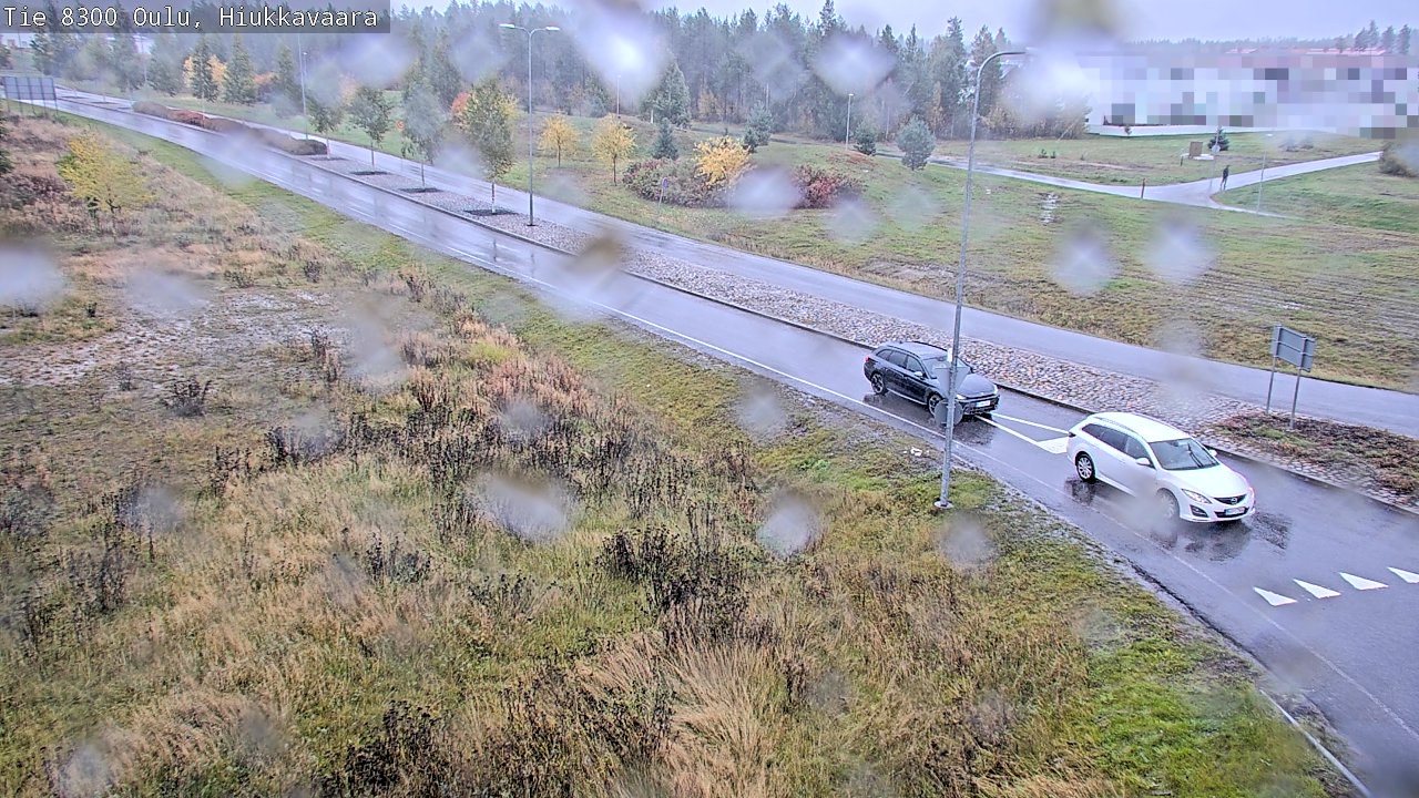 Weather Camera Image väg 8300 Oulu Hiukkavaara, Oulu, Pohjois-Pohjanmaa