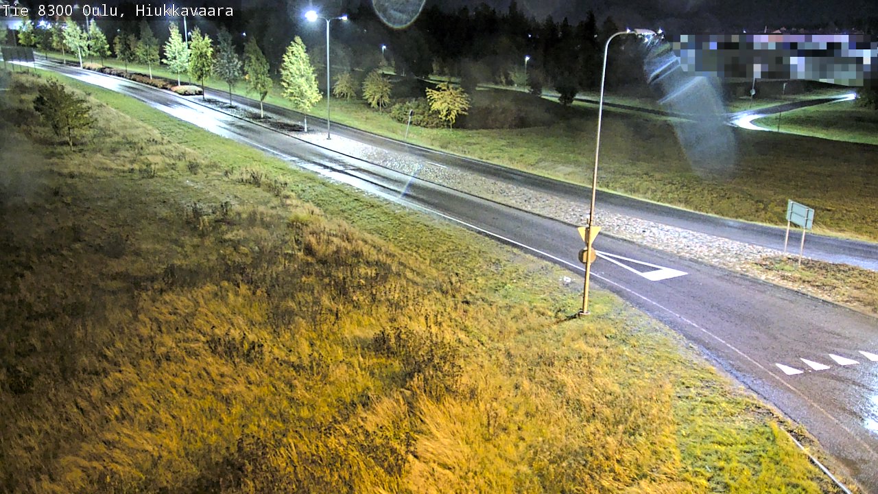 Weather Camera Image väg 8300 Oulu Hiukkavaara, Oulu, Pohjois-Pohjanmaa