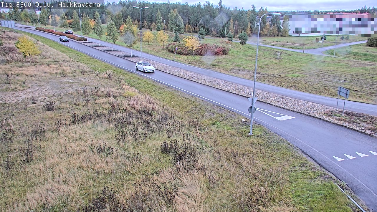 Weather Camera Image väg 8300 Oulu Hiukkavaara, Oulu, Pohjois-Pohjanmaa