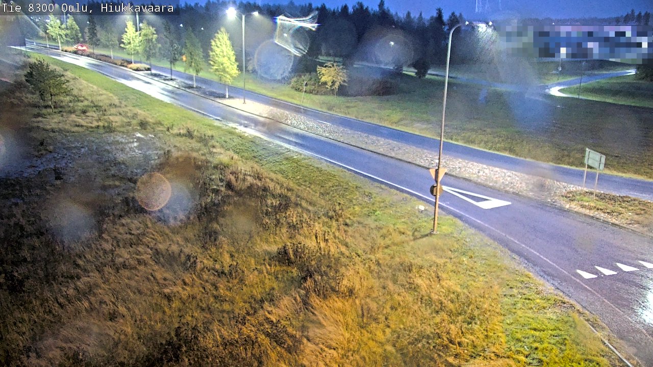 Weather Camera Image väg 8300 Oulu Hiukkavaara, Oulu, Pohjois-Pohjanmaa