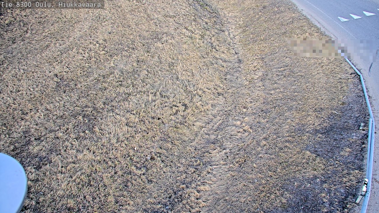 Weather Camera Image väg 8300 Oulu Hiukkavaara, Oulu, Pohjois-Pohjanmaa
