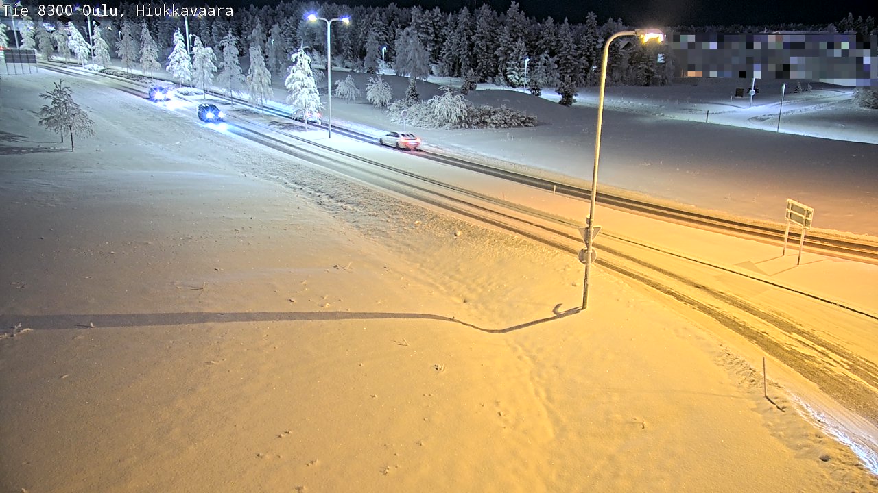 Kelikamerat Kuva tie 8300 Oulu Hiukkavaara, Oulu, Pohjois-Pohjanmaa