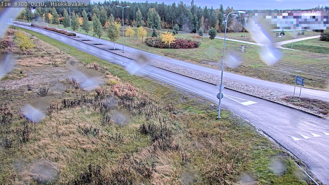 Weather Camera Image väg 8300 Oulu Hiukkavaara, Oulu, Pohjois-Pohjanmaa