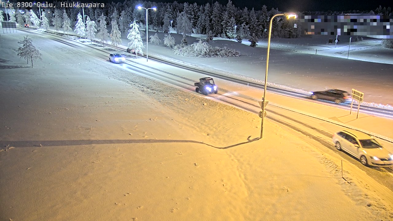 Kelikamerat Kuva tie 8300 Oulu Hiukkavaara, Oulu, Pohjois-Pohjanmaa