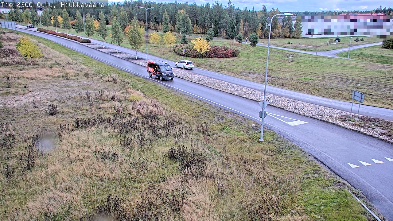 Weather Camera Image väg 8300 Oulu Hiukkavaara, Oulu, Pohjois-Pohjanmaa