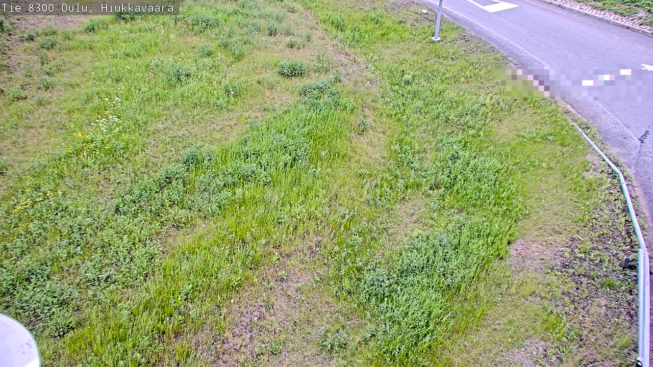 Weather Camera Image väg 8300 Oulu Hiukkavaara, Oulu, Pohjois-Pohjanmaa