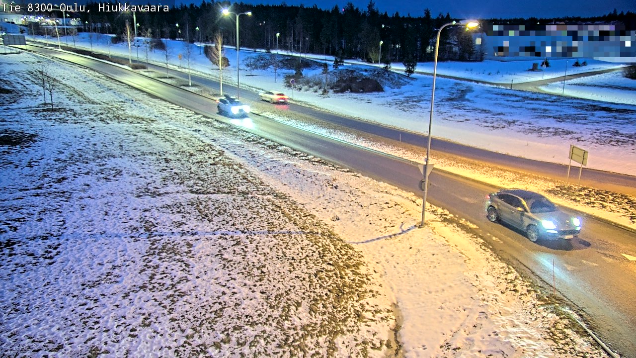 Kelikamerat Kuva tie 8300 Oulu Hiukkavaara, Oulu, Pohjois-Pohjanmaa