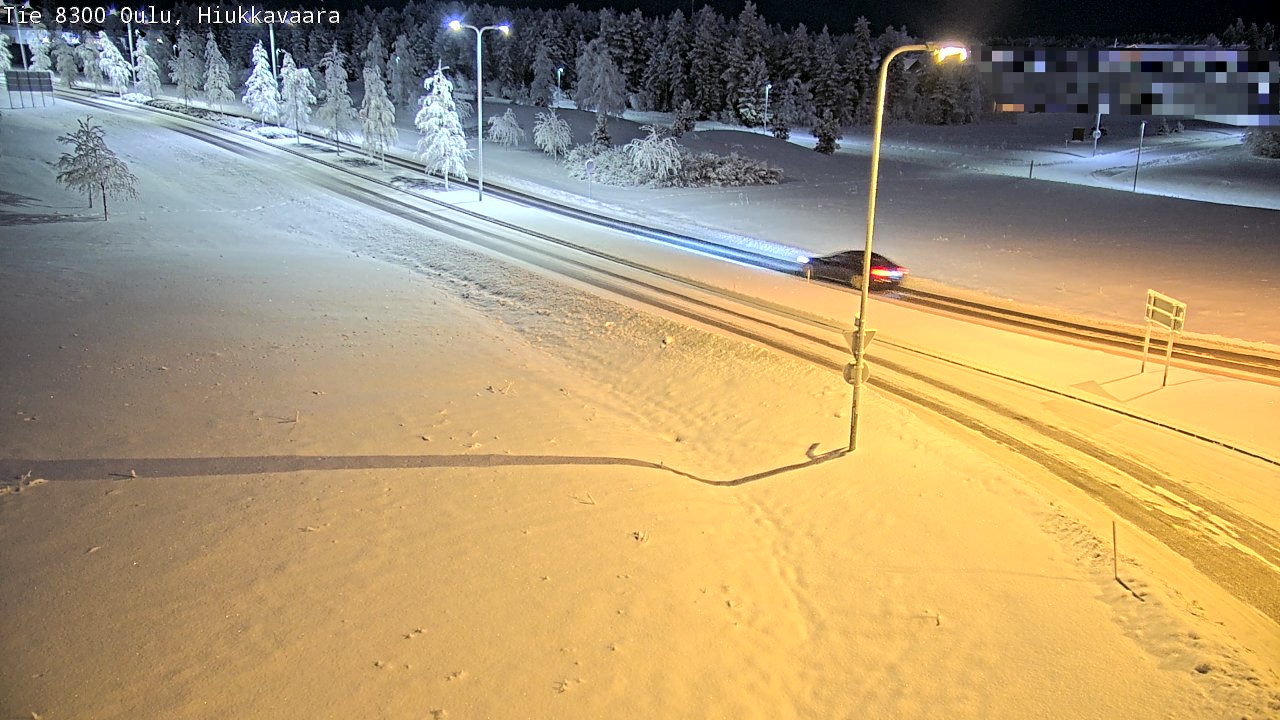 Kelikamerat Kuva tie 8300 Oulu Hiukkavaara, Oulu, Pohjois-Pohjanmaa