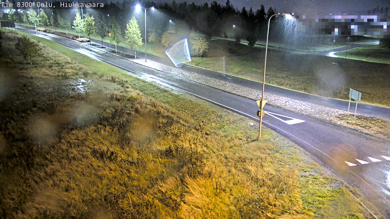 Weather Camera Image väg 8300 Oulu Hiukkavaara, Oulu, Pohjois-Pohjanmaa