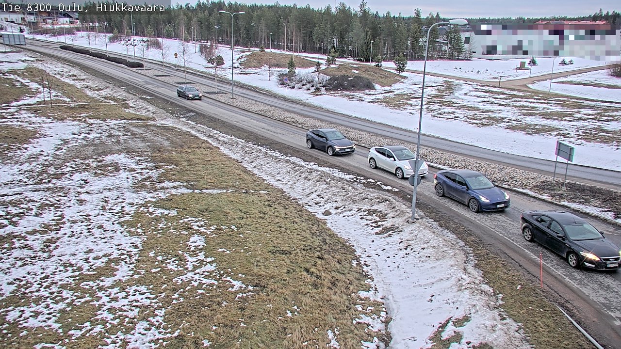 Weather Camera Image road 8300 Oulu Hiukkavaara, Oulu, Pohjois-Pohjanmaa