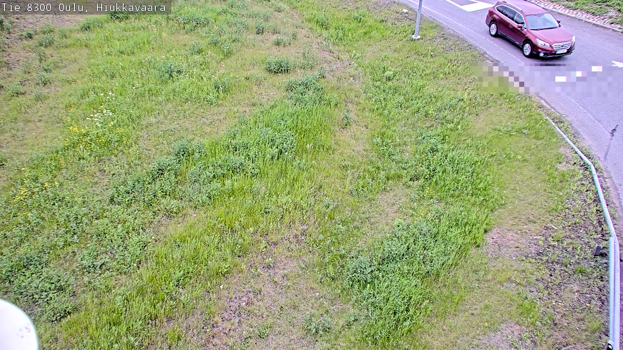 Weather Camera Image väg 8300 Oulu Hiukkavaara, Oulu, Pohjois-Pohjanmaa