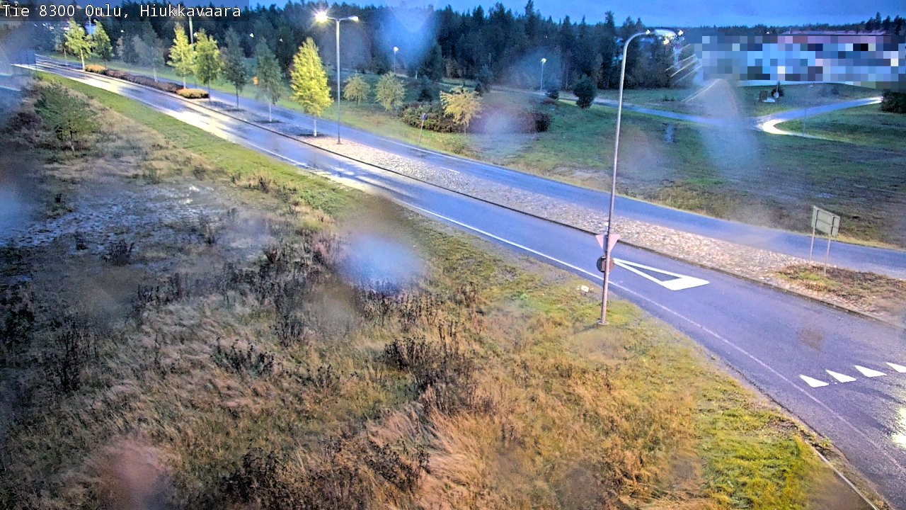 Weather Camera Image väg 8300 Oulu Hiukkavaara, Oulu, Pohjois-Pohjanmaa