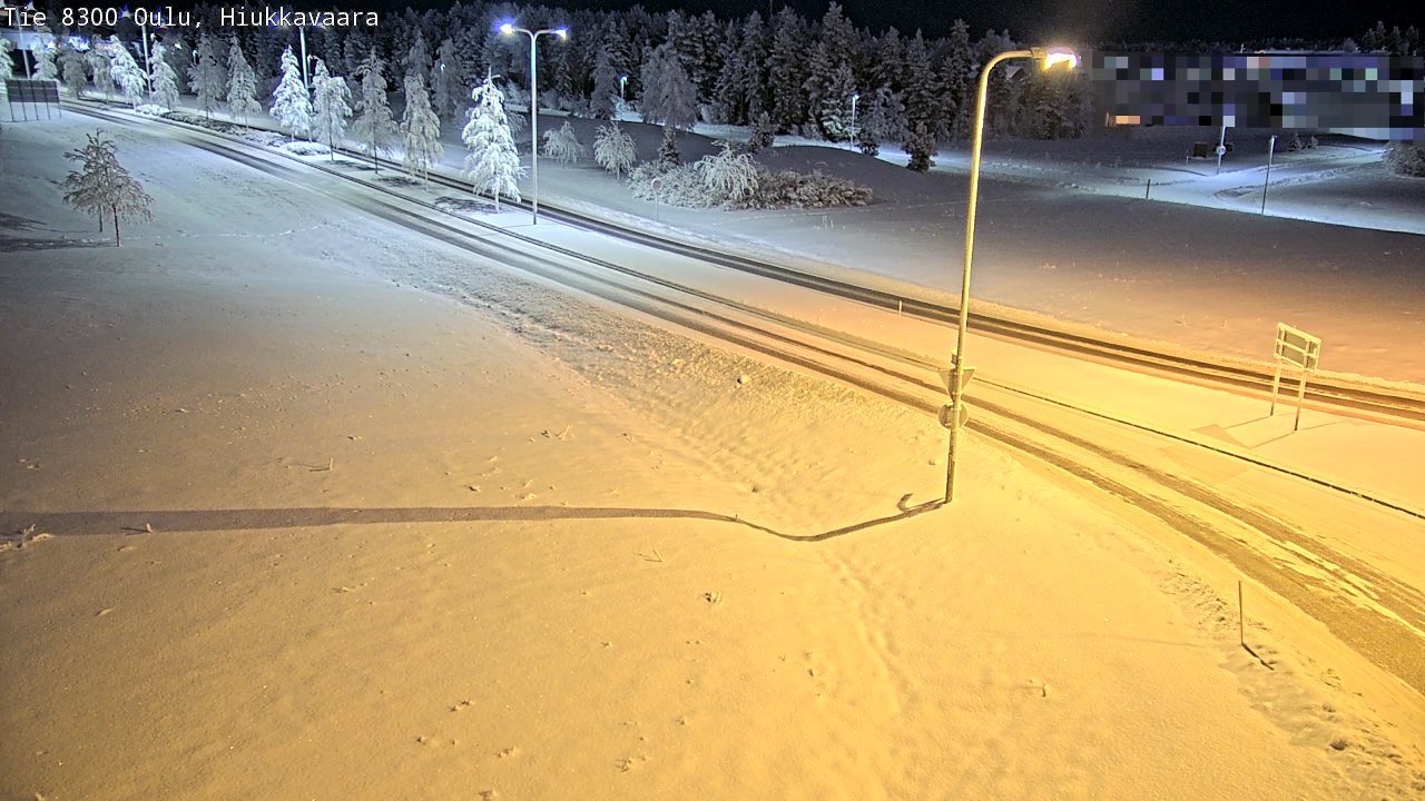 Kelikamerat Kuva tie 8300 Oulu Hiukkavaara, Oulu, Pohjois-Pohjanmaa