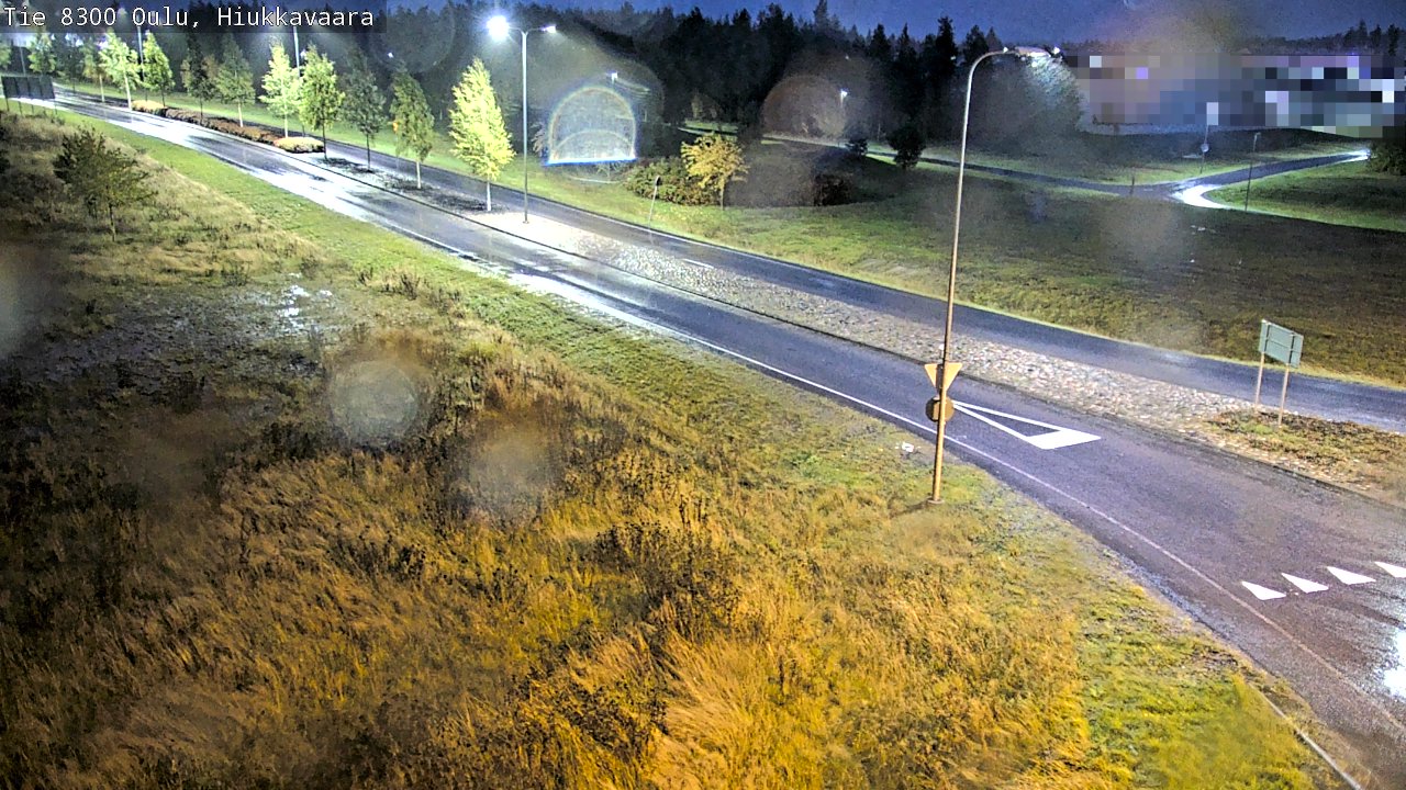 Weather Camera Image väg 8300 Oulu Hiukkavaara, Oulu, Pohjois-Pohjanmaa