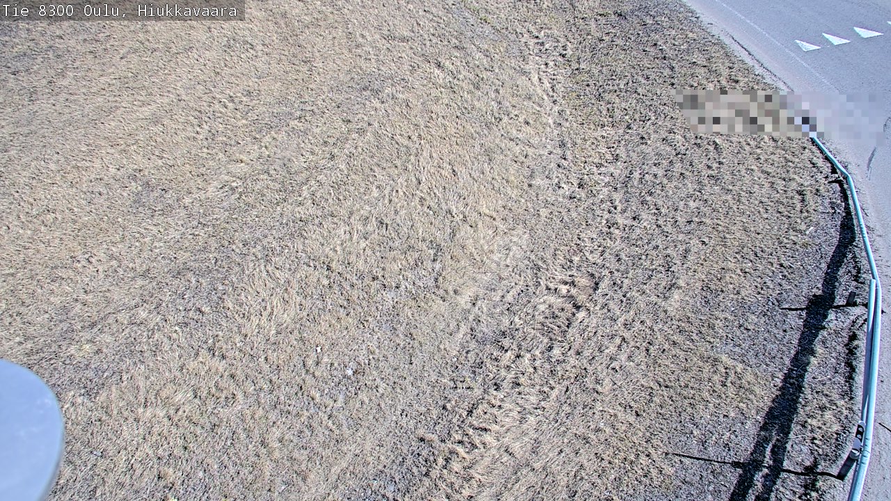 Weather Camera Image väg 8300 Oulu Hiukkavaara, Oulu, Pohjois-Pohjanmaa
