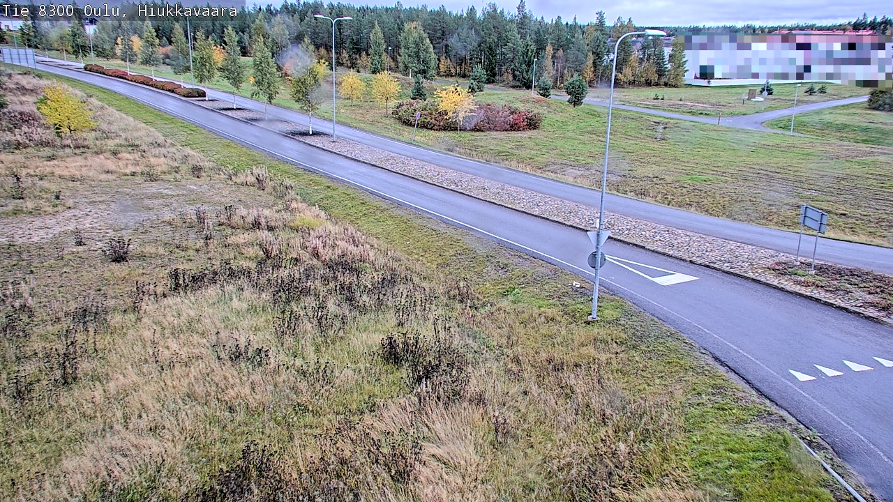 Weather Camera Image väg 8300 Oulu Hiukkavaara, Oulu, Pohjois-Pohjanmaa
