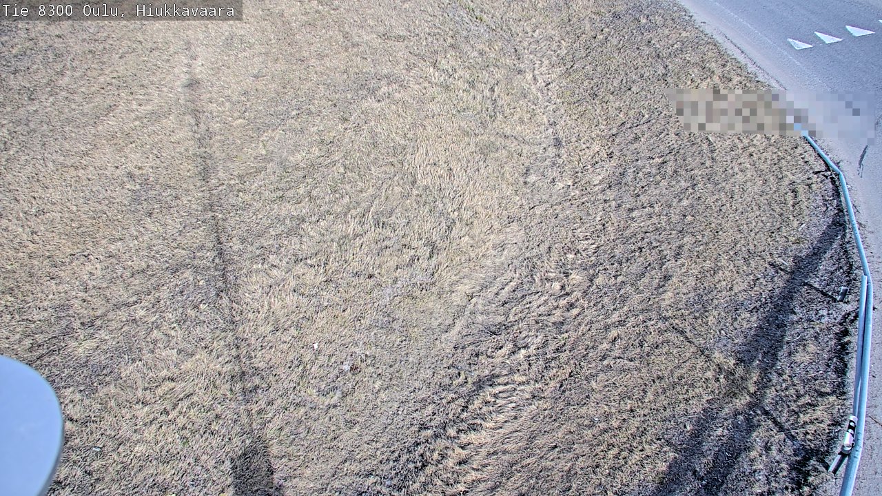 Weather Camera Image väg 8300 Oulu Hiukkavaara, Oulu, Pohjois-Pohjanmaa