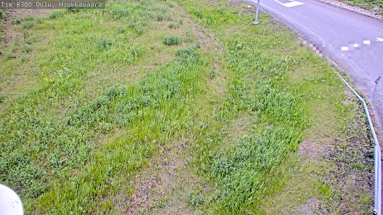 Weather Camera Image väg 8300 Oulu Hiukkavaara, Oulu, Pohjois-Pohjanmaa