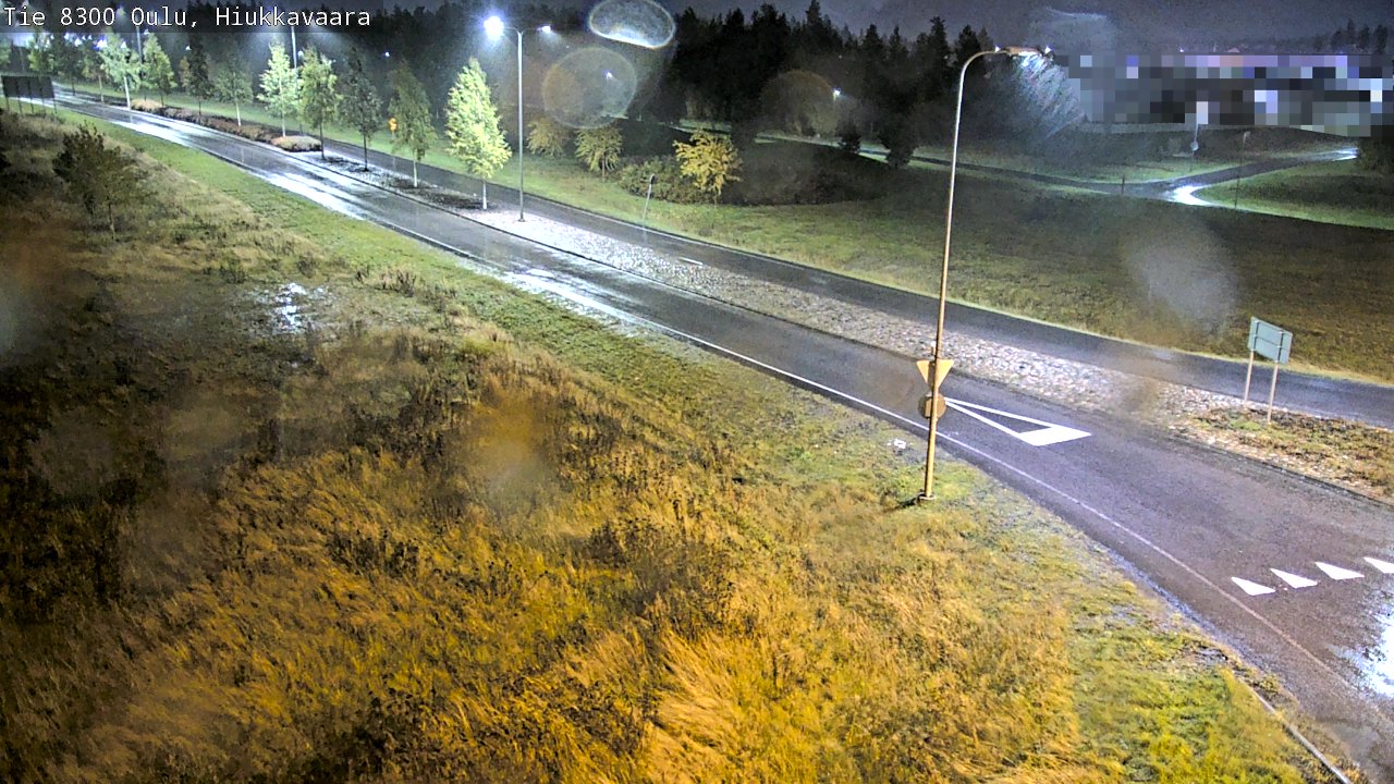 Weather Camera Image väg 8300 Oulu Hiukkavaara, Oulu, Pohjois-Pohjanmaa