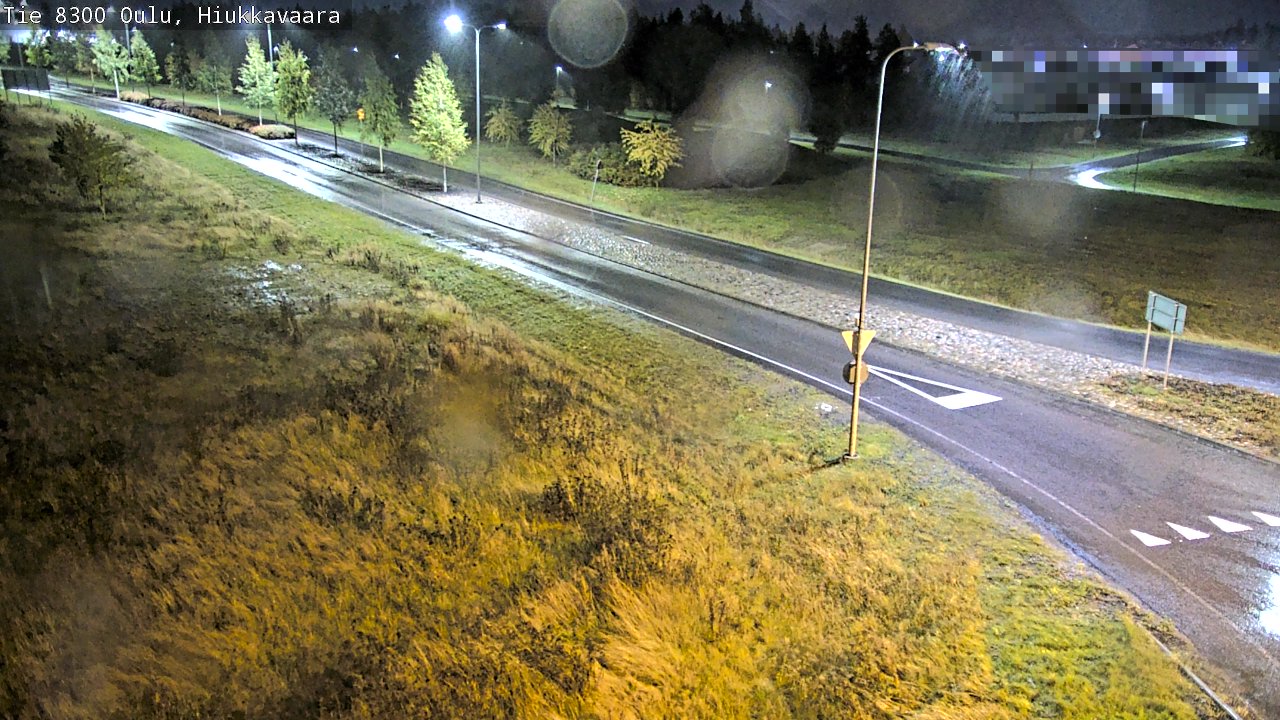 Weather Camera Image väg 8300 Oulu Hiukkavaara, Oulu, Pohjois-Pohjanmaa