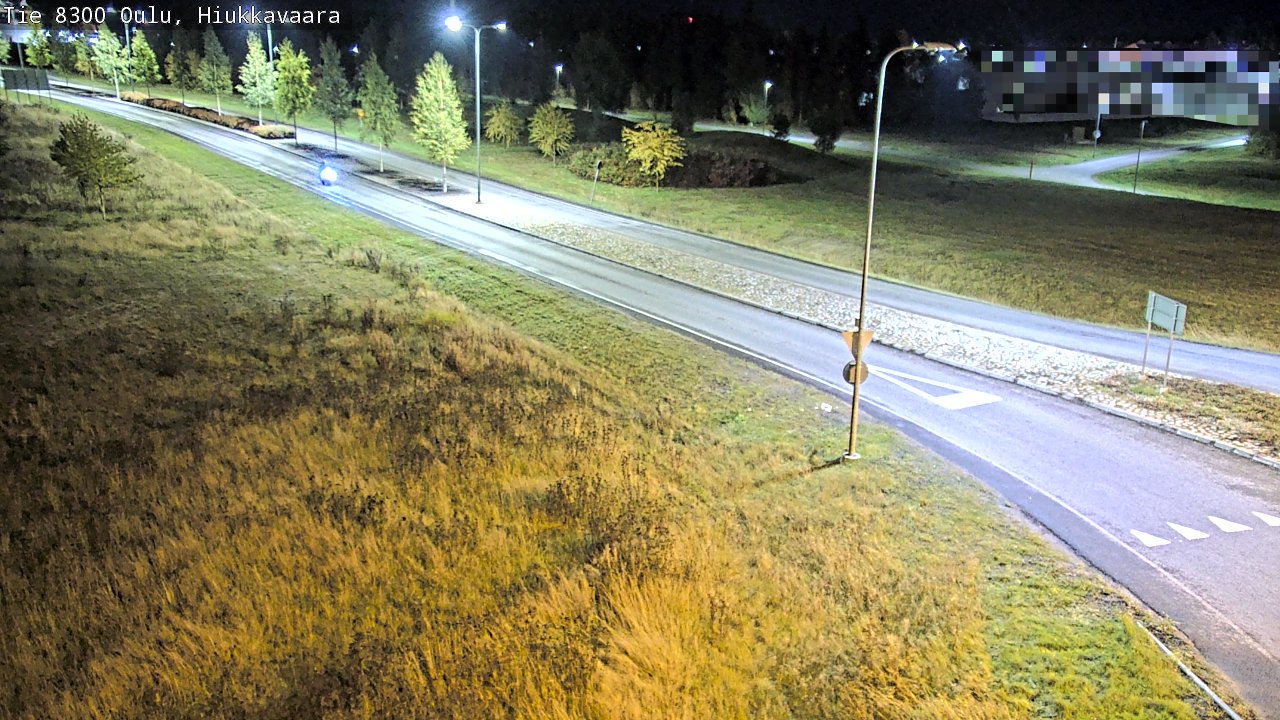 Weather Camera Image väg 8300 Oulu Hiukkavaara, Oulu, Pohjois-Pohjanmaa