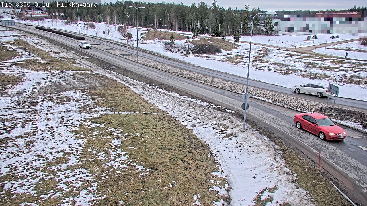 Weather Camera Image road 8300 Oulu Hiukkavaara, Oulu, Pohjois-Pohjanmaa