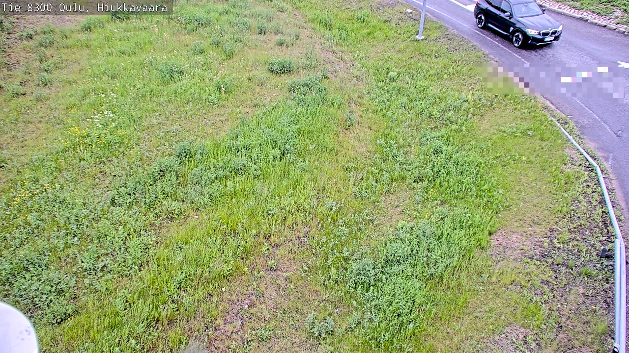Weather Camera Image väg 8300 Oulu Hiukkavaara, Oulu, Pohjois-Pohjanmaa