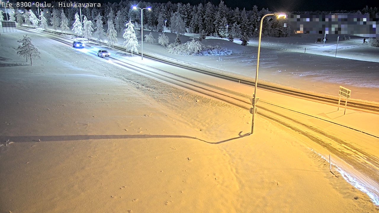 Kelikamerat Kuva tie 8300 Oulu Hiukkavaara, Oulu, Pohjois-Pohjanmaa