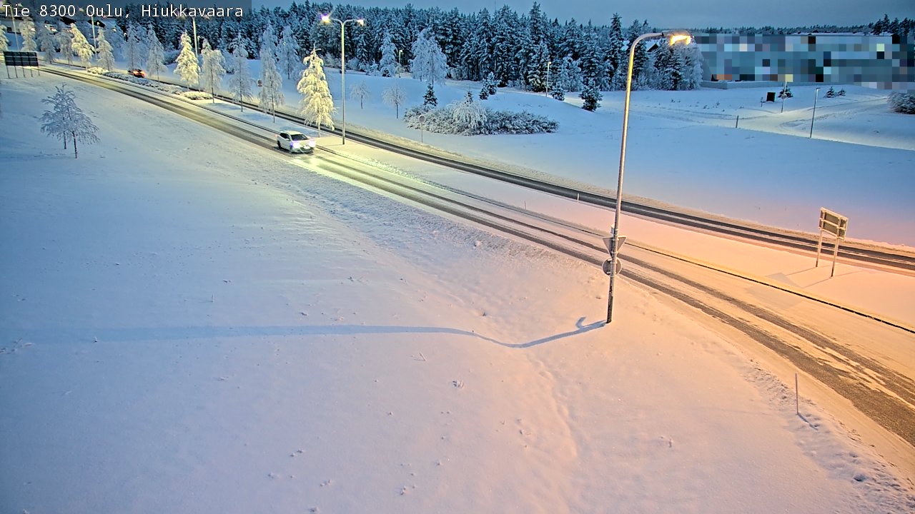 Kelikamerat Kuva tie 8300 Oulu Hiukkavaara, Oulu, Pohjois-Pohjanmaa