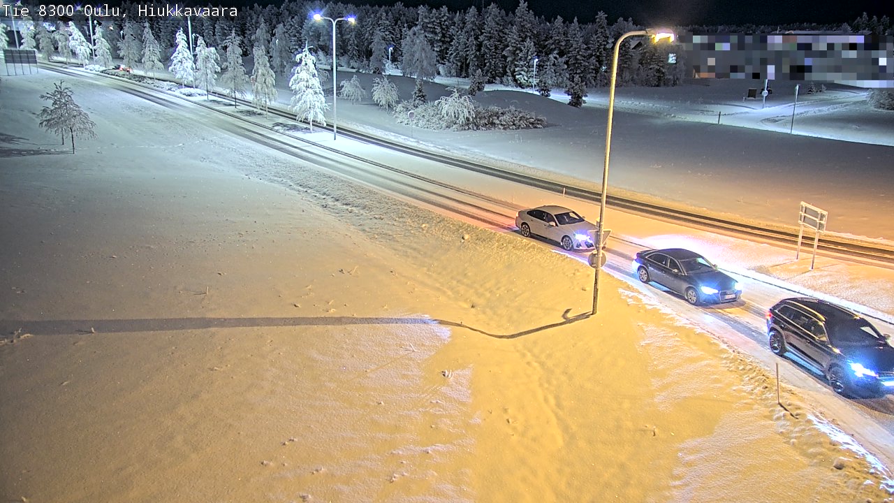 Kelikamerat Kuva tie 8300 Oulu Hiukkavaara, Oulu, Pohjois-Pohjanmaa