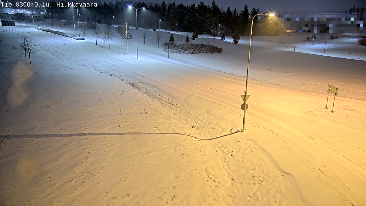 Kelikamerat Kuva tie 8300 Oulu Hiukkavaara, Oulu, Pohjois-Pohjanmaa