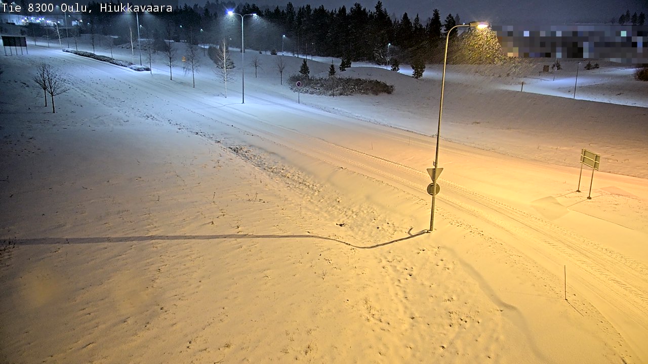 Kelikamerat Kuva tie 8300 Oulu Hiukkavaara, Oulu, Pohjois-Pohjanmaa