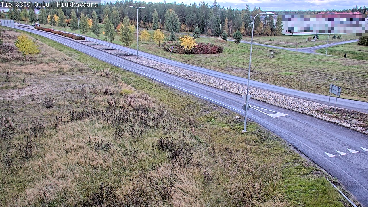 Weather Camera Image väg 8300 Oulu Hiukkavaara, Oulu, Pohjois-Pohjanmaa
