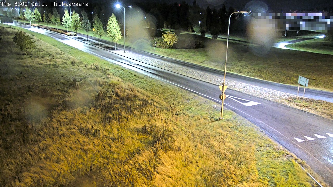 Weather Camera Image väg 8300 Oulu Hiukkavaara, Oulu, Pohjois-Pohjanmaa