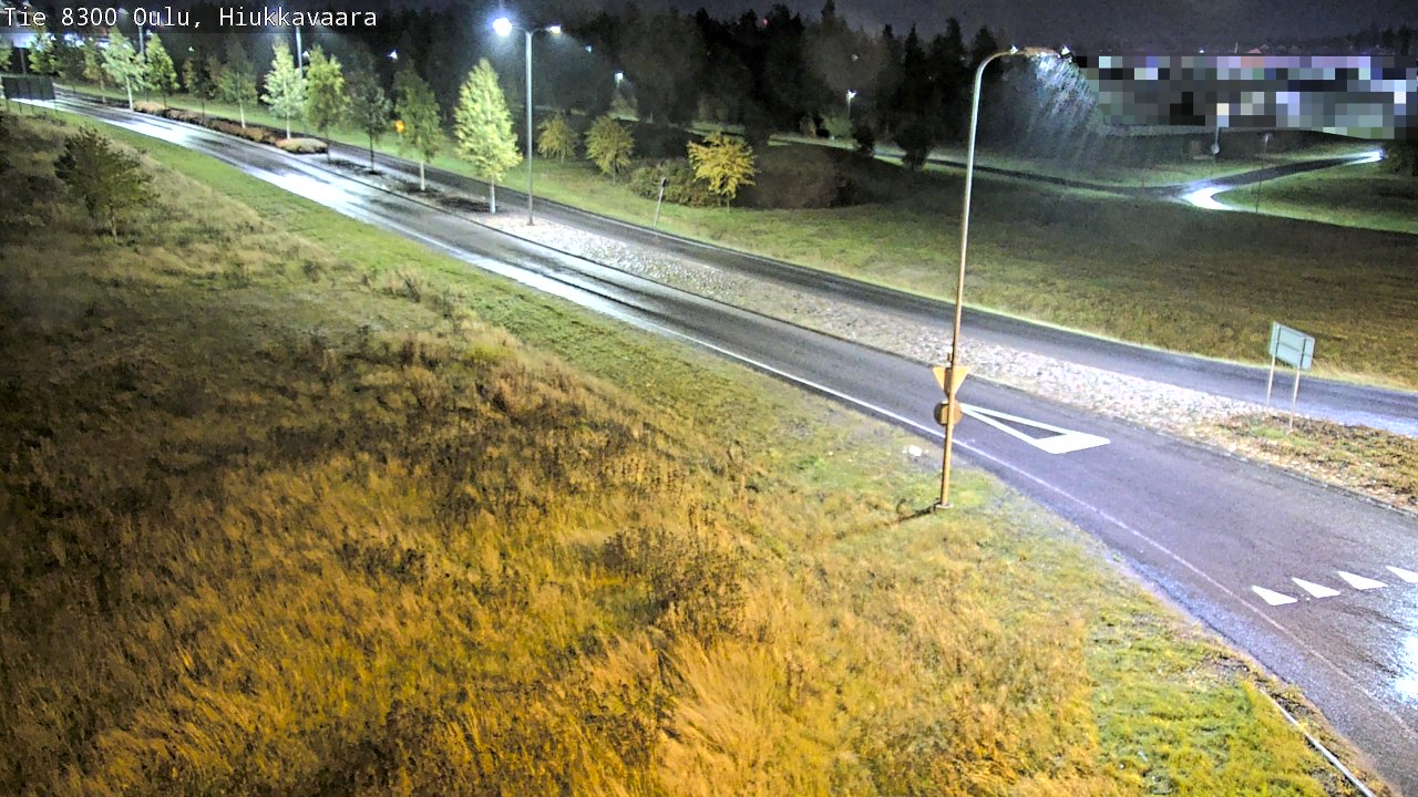 Weather Camera Image väg 8300 Oulu Hiukkavaara, Oulu, Pohjois-Pohjanmaa
