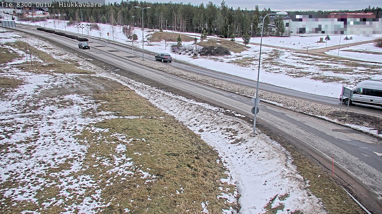 Weather Camera Image väg 8300 Oulu Hiukkavaara, Oulu, Pohjois-Pohjanmaa