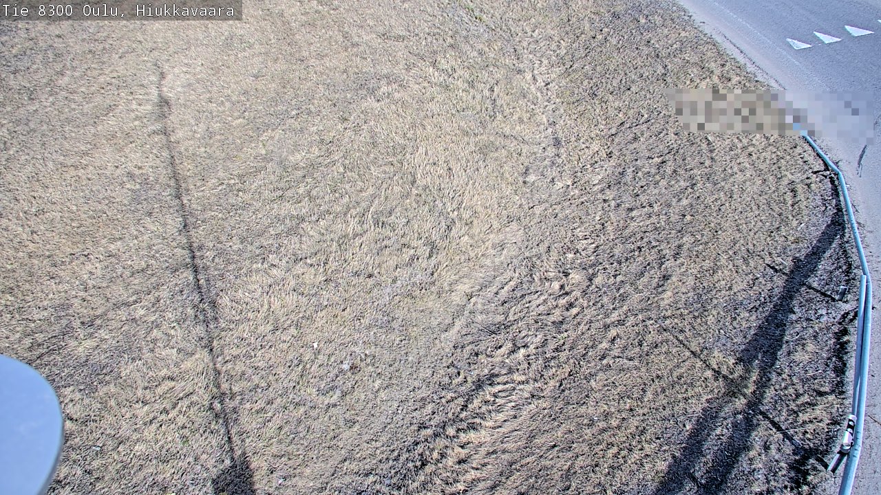 Weather Camera Image väg 8300 Oulu Hiukkavaara, Oulu, Pohjois-Pohjanmaa