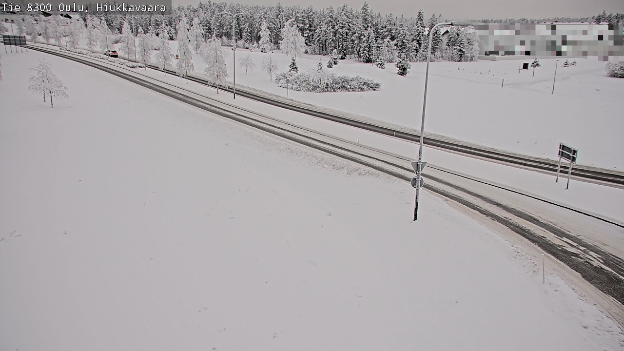 Kelikamerat Kuva tie 8300 Oulu Hiukkavaara, Oulu, Pohjois-Pohjanmaa