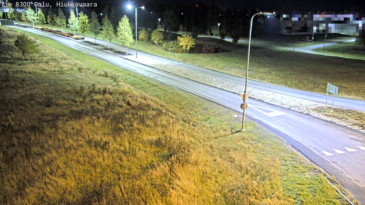 Weather Camera Image väg 8300 Oulu Hiukkavaara, Oulu, Pohjois-Pohjanmaa