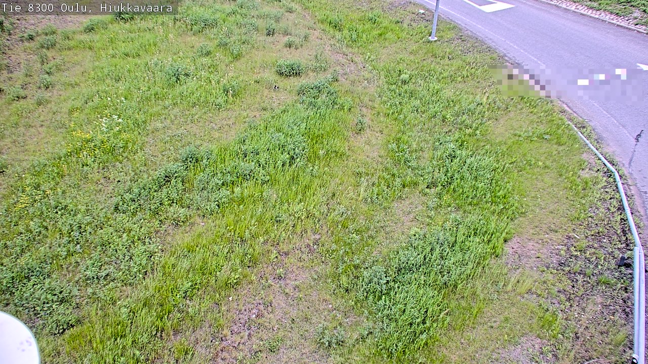Weather Camera Image väg 8300 Oulu Hiukkavaara, Oulu, Pohjois-Pohjanmaa